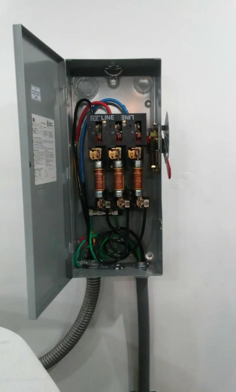 Three-phase disconnect switch installed for Electrical Wiring & Rewiring in Maple Shade