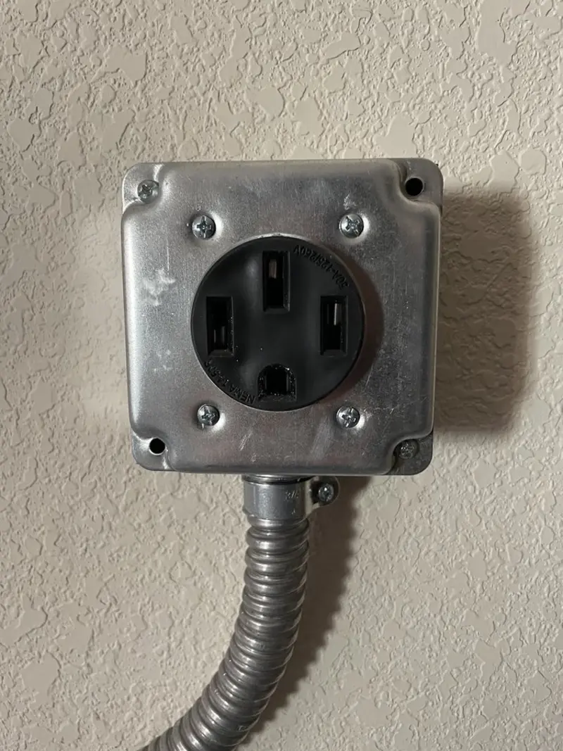 NEMA 14-50 outlet installed for Smart Home Electrical in Maple Shade